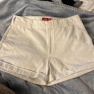 Dickie’s High Waisted White Shorts